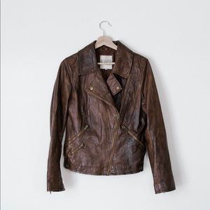 Bb Dakota brown leather jacket